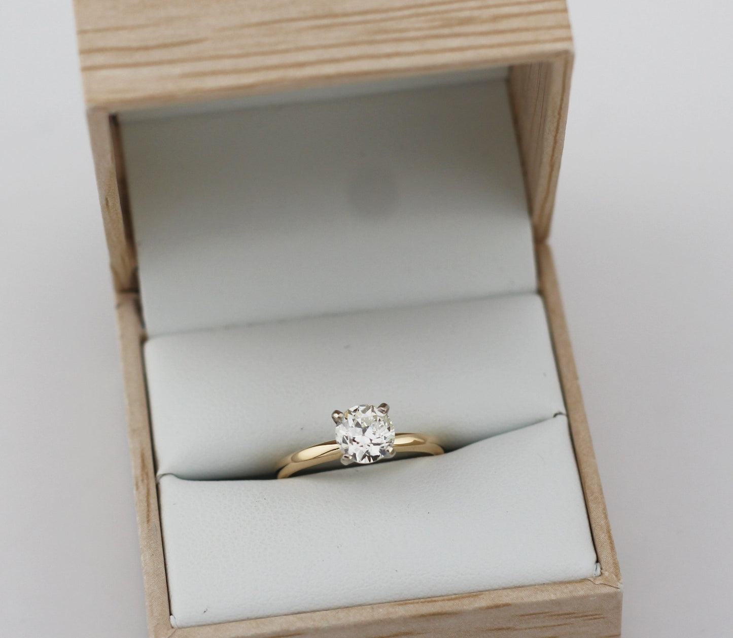 1.14ct Old European Cut Diamond Art Deco Ring — GIA Certified, Platinum