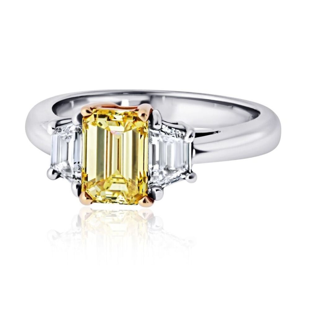 1.32ct Radiant Diamond Engagement Ring — GIA Certified, 14k White Gold