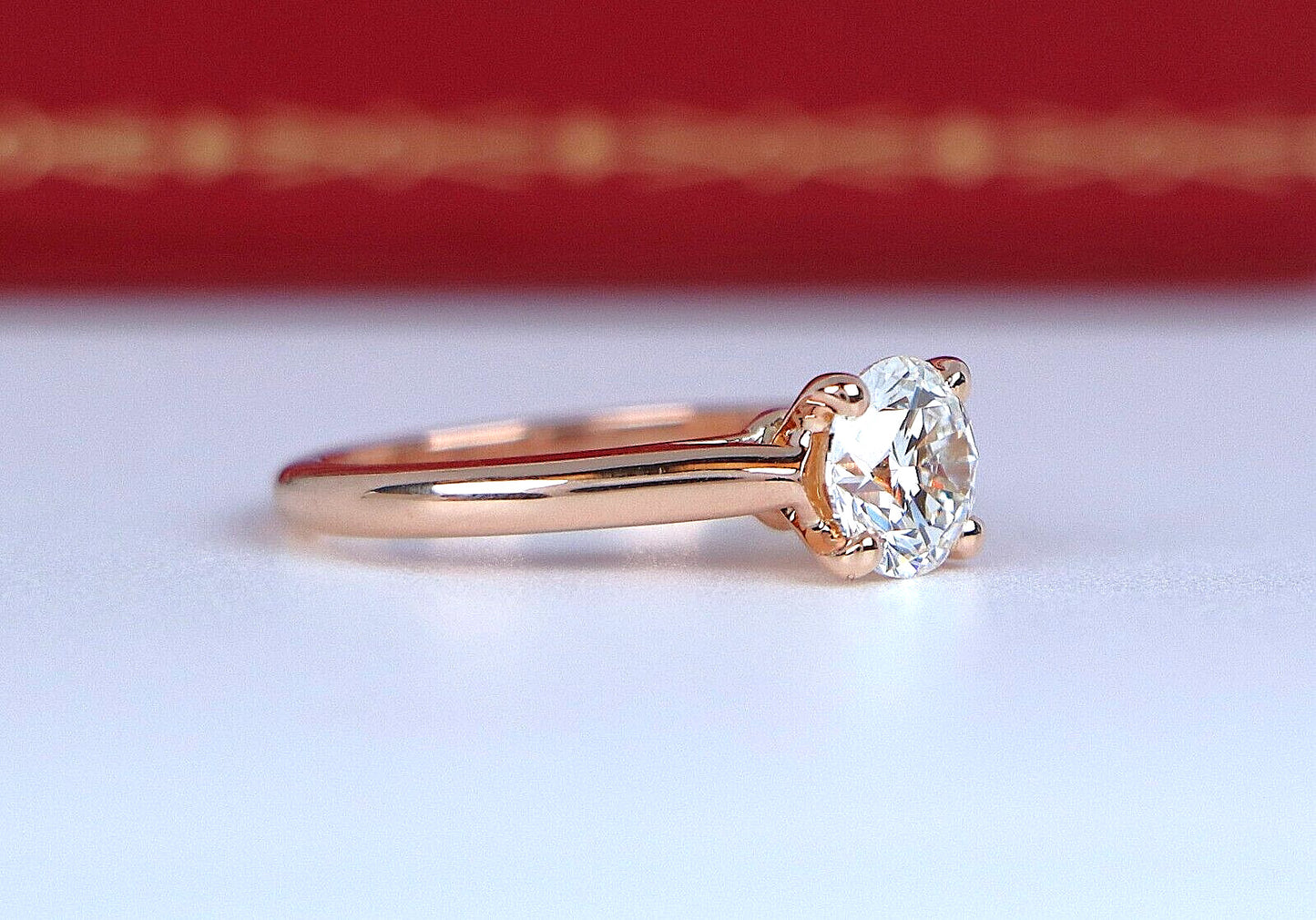 1.07ct Round Brilliant Diamond Engagement Ring — GIA Certified, 18k Rose Gold