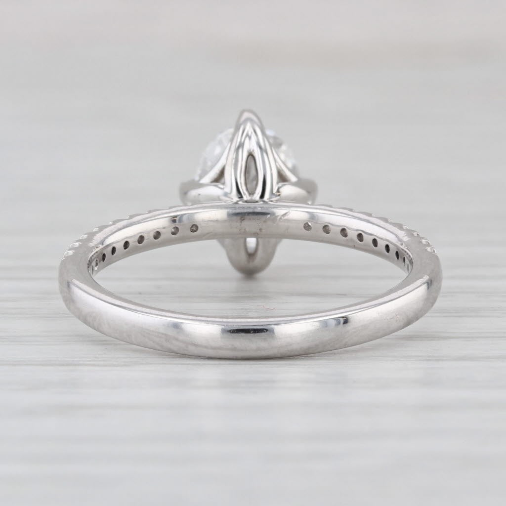 1.09ct Oval Brilliant Diamond Engagement Ring — GIA Certified, 950 Platinum
