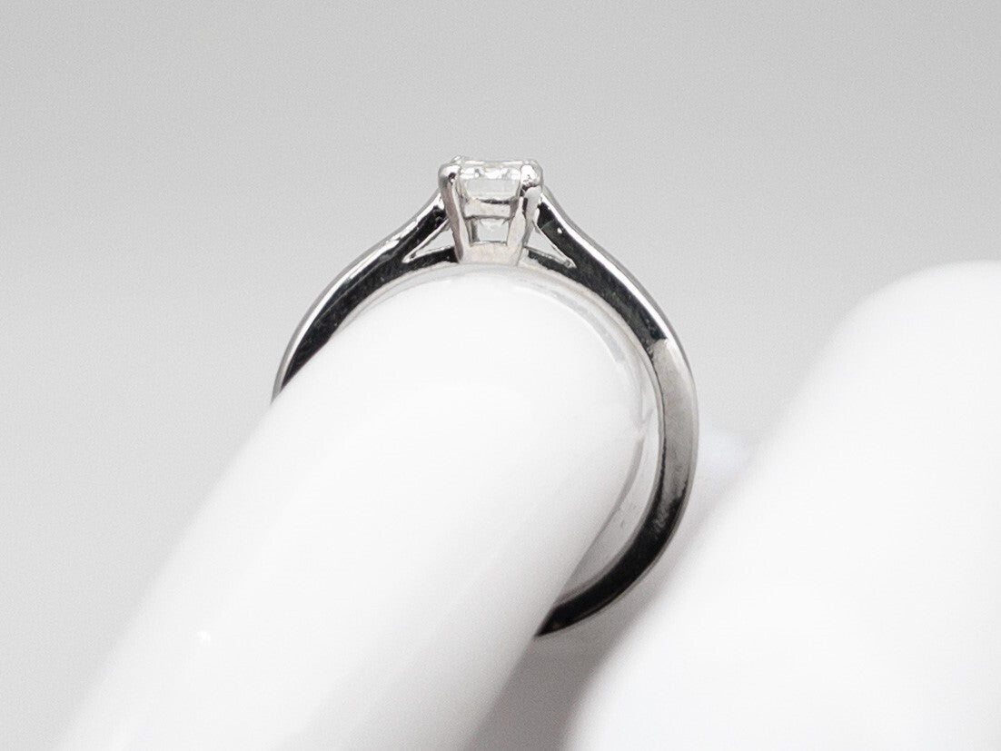 0.63ct Emerald Cut Diamond Vintage Ring — GIA Certified, Platinum