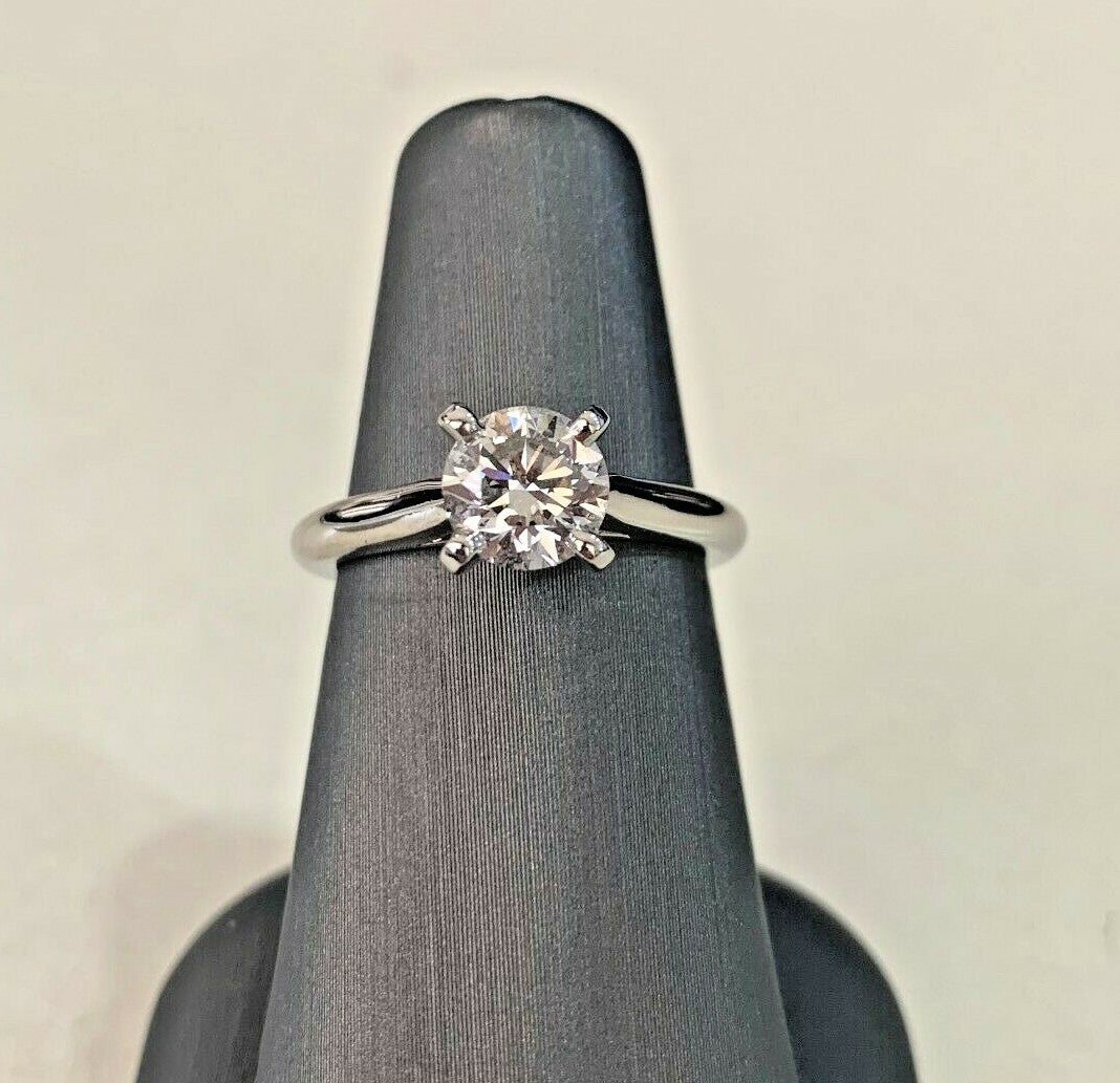 1.01ct Round Brilliant Diamond Solitaire Ring — GIA Certified, Platinum