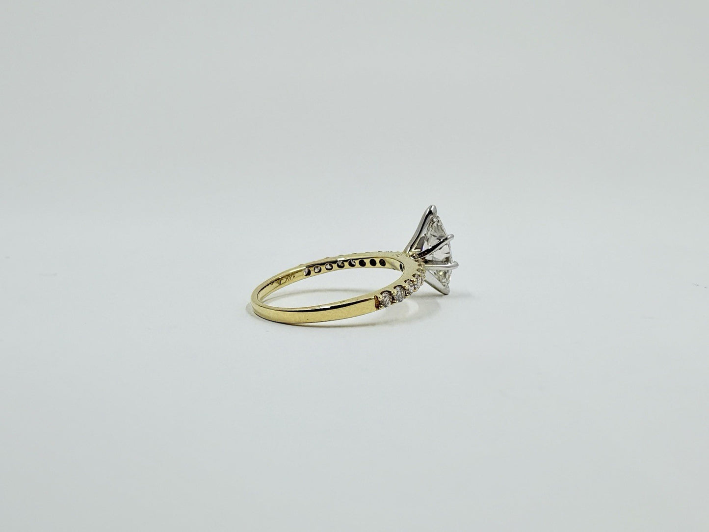 0.90ct Marquise Diamond Engagement Ring — GIA Certified, 14k Two-Tone Gold