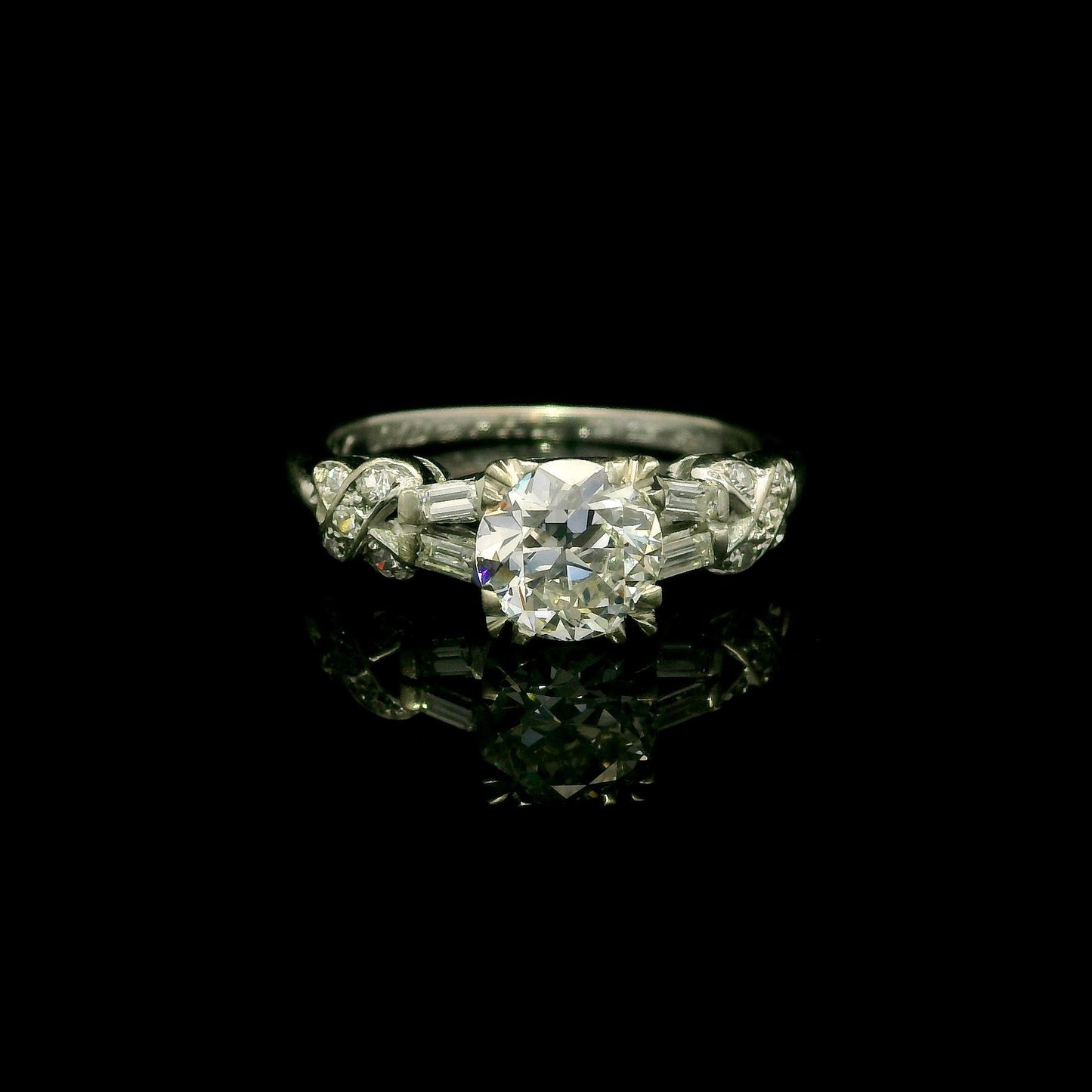 0.86ct Round Brilliant Hearts & Arrows Diamond Ring — GIA Certified, 14k Gold