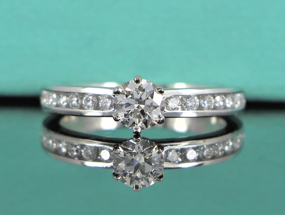 0.31ct Round Brilliant Diamond Engagement Ring — GIA Certified, Platinum