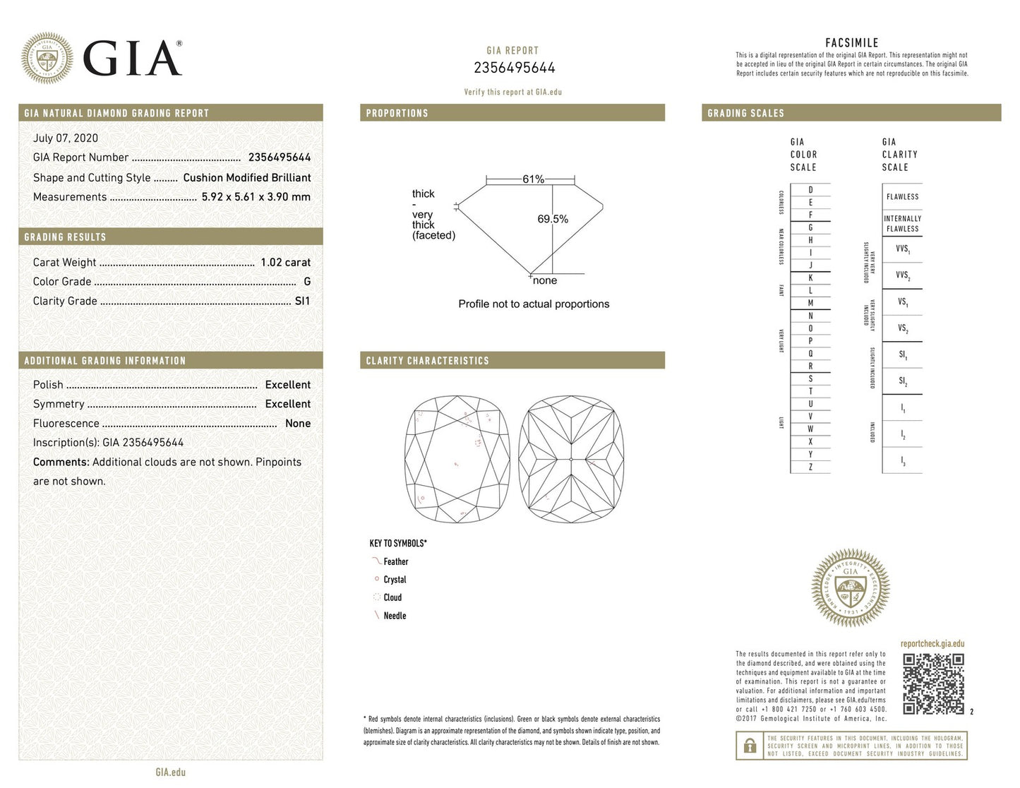 1.97ct Cushion Diamond Halo Engagement Ring — GIA Certified, 14k White Gold