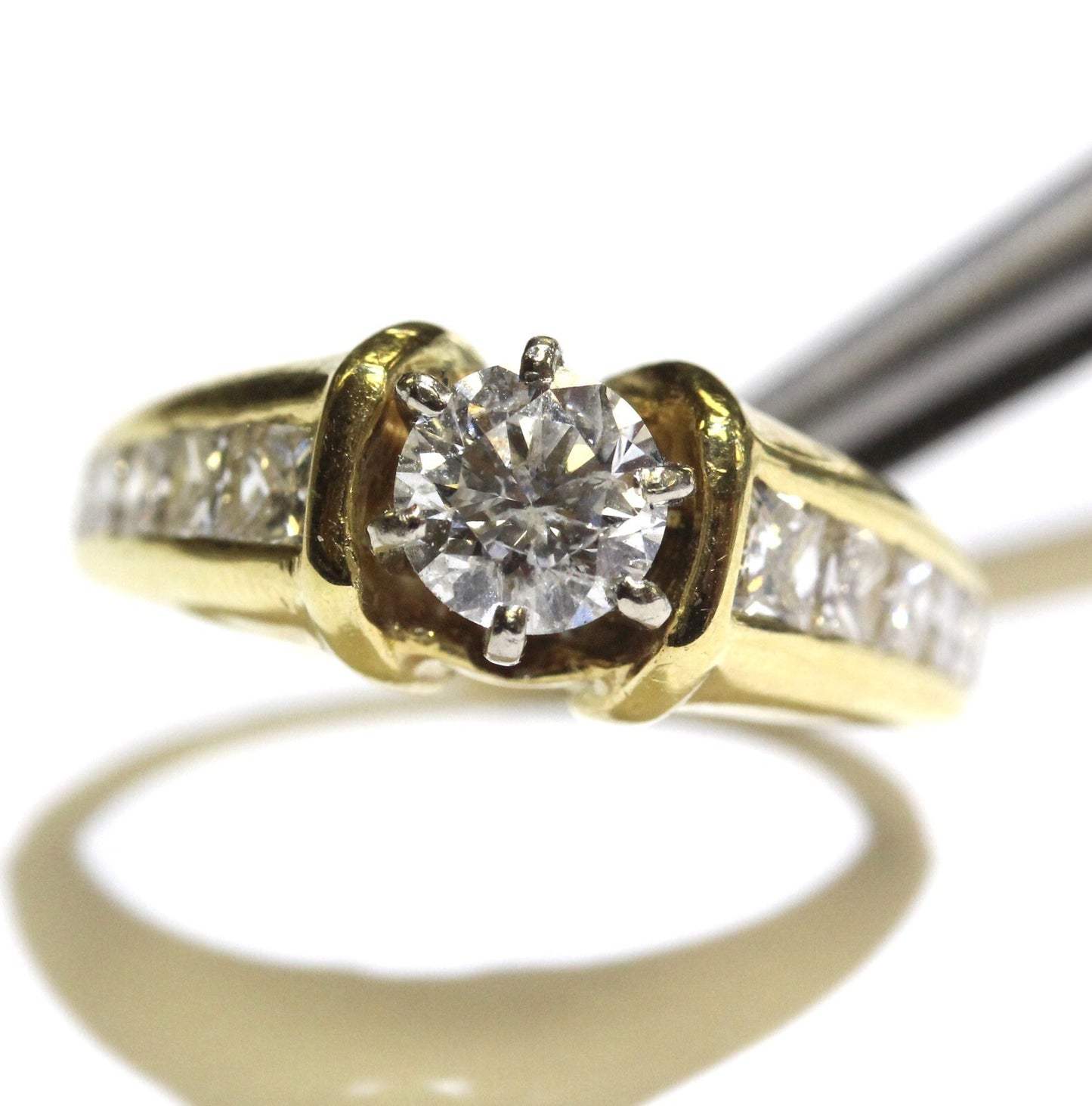 0.70ct Round Brilliant Diamond Engagement Ring — GIA Certified, 14k Yellow Gold