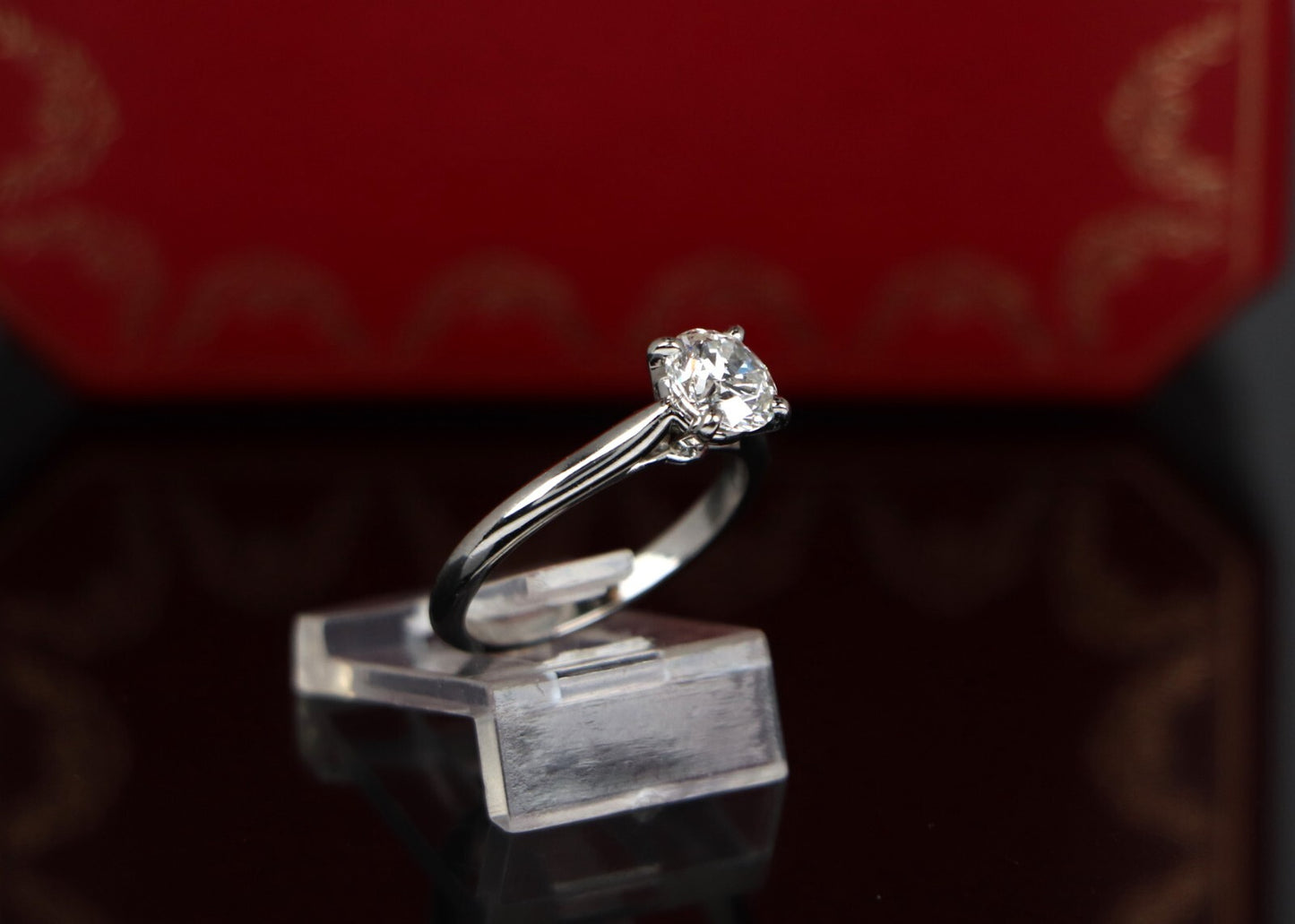 0.93ct Round Brilliant Diamond Solitaire Ring — GIA Certified, Platinum