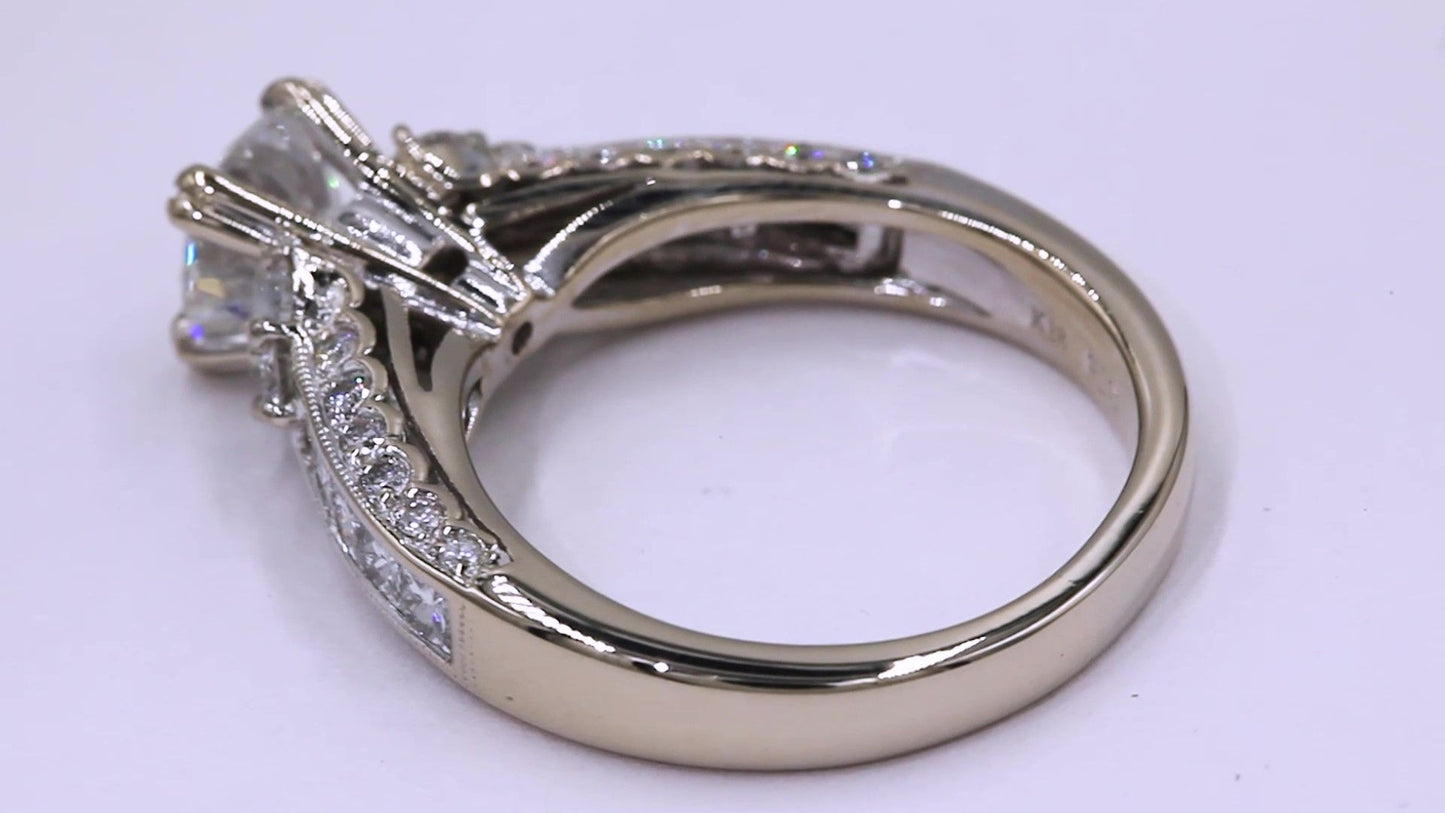 1.18ct Round Brilliant Diamond Engagement Ring — GIA Certified, 18k White Gold