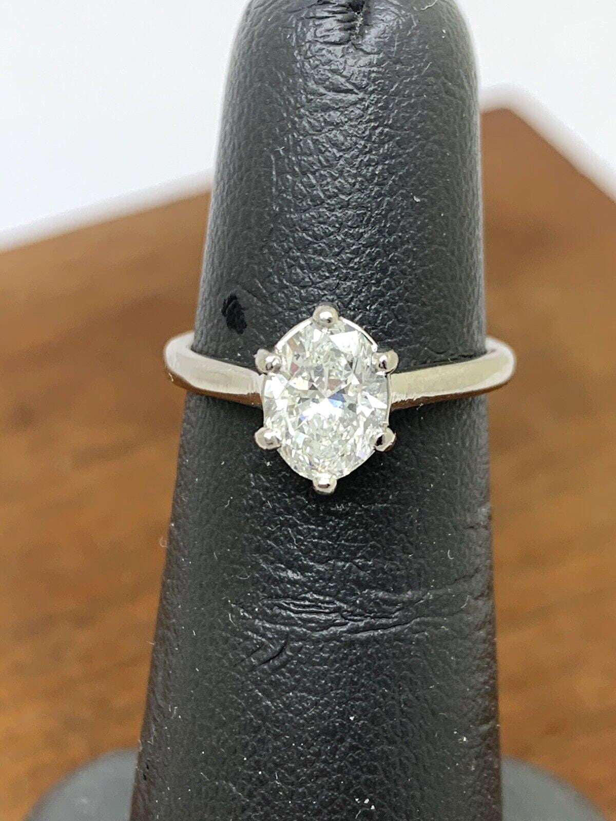 0.96ct Oval Diamond Solitaire Ring — GIA Certified, Platinum