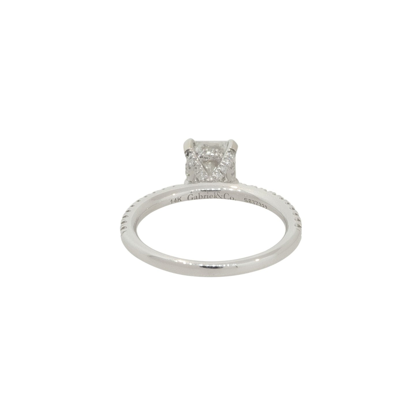1.32ct Radiant Diamond Engagement Ring — GIA Certified, 14k White Gold