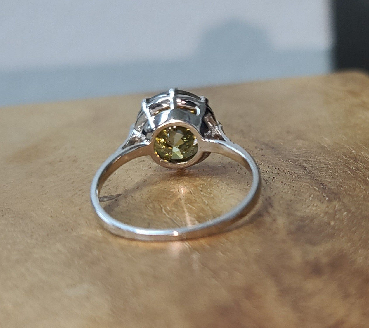 3.95ct Round Brilliant Natural Deep Yellow Diamond Ring — GIA Certified, Platinum