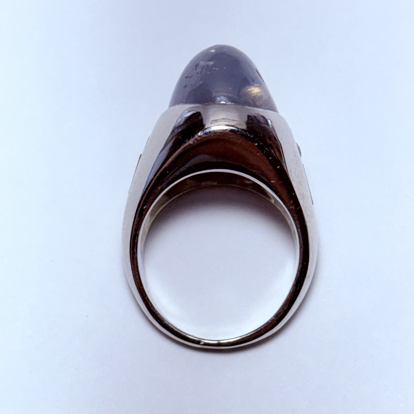 27.35ct Star Sapphire Diamond Ring — GIA Certified, 14k Gold