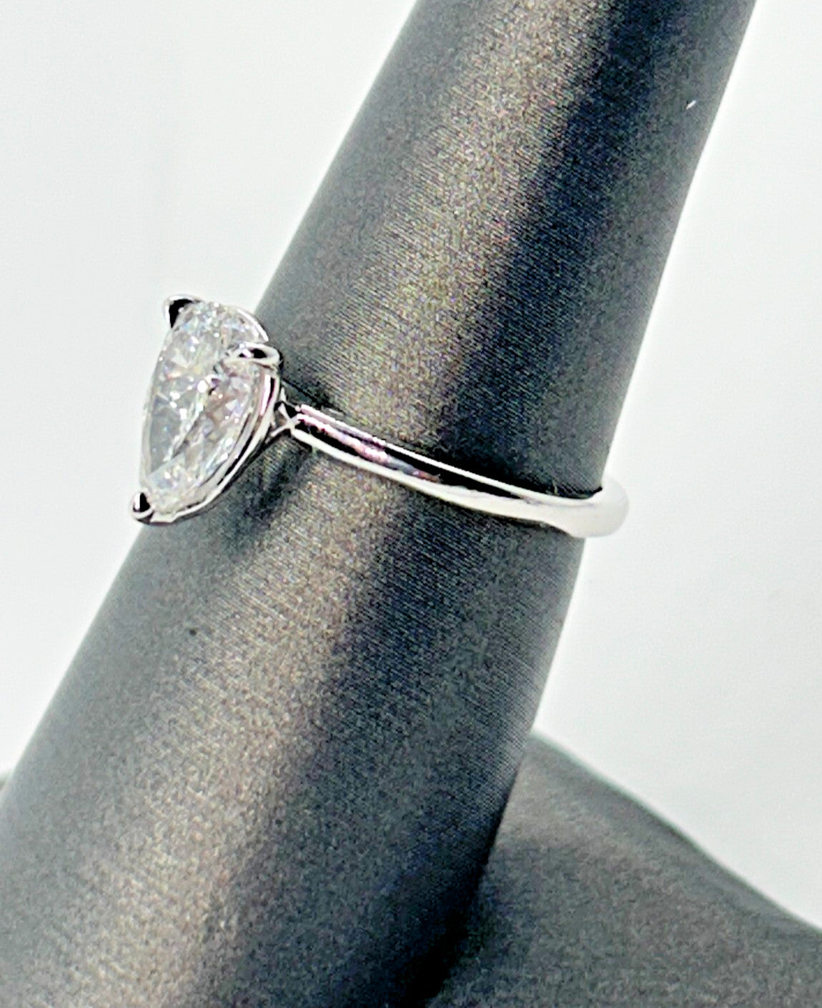 1.29ct Pear Brilliant Diamond Solitaire Ring — GIA Certified, Platinum