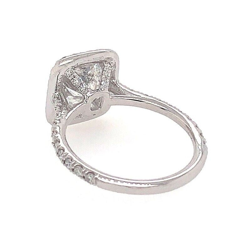 2.16ct Cushion Diamond Halo Ring — GIA Certified, 950 Platinum