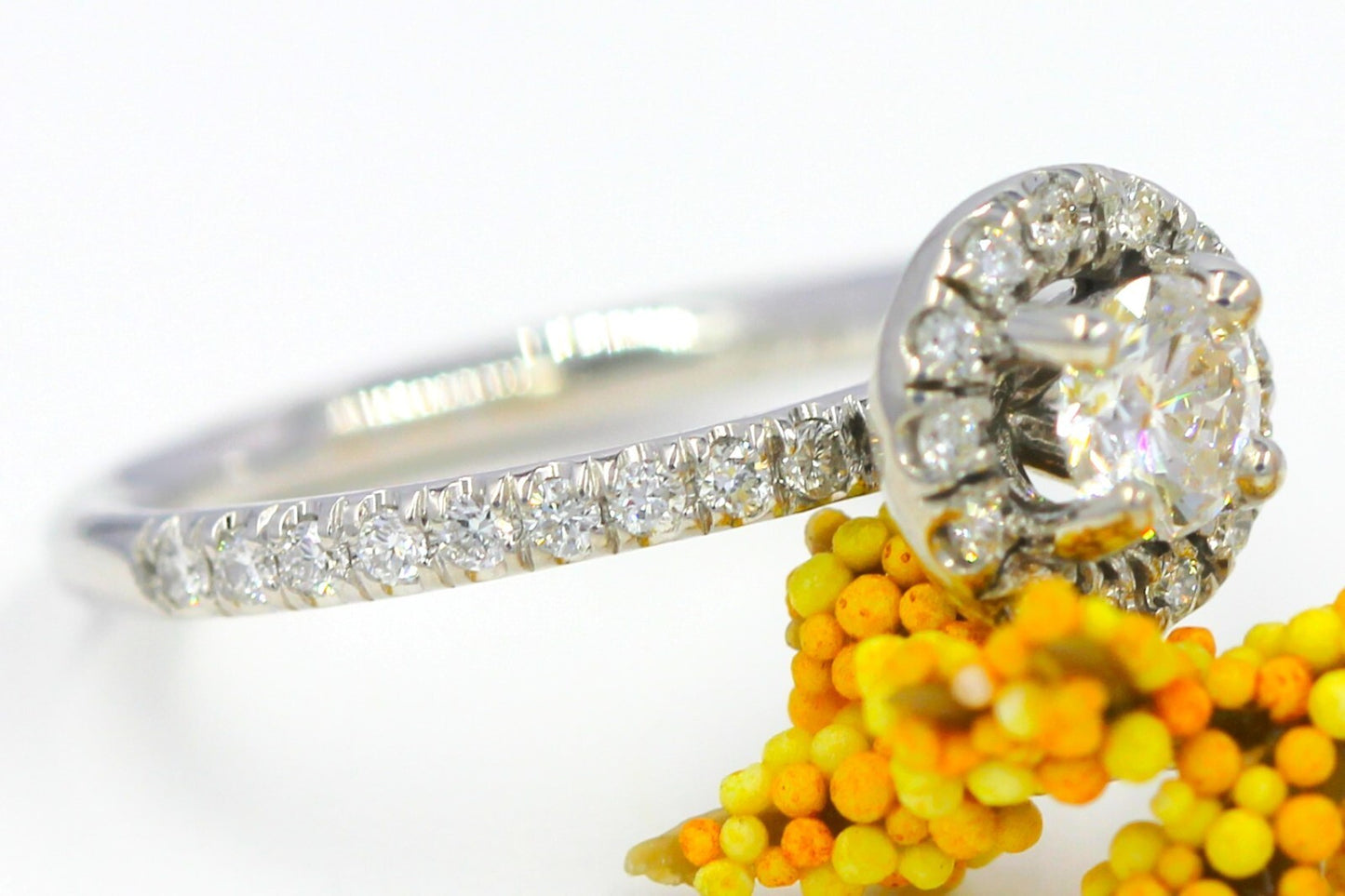 0.82ct Round Brilliant Fancy Dark Gray-Yellowish Green Diamond Art Deco Ring — GIA Certified, Platinum