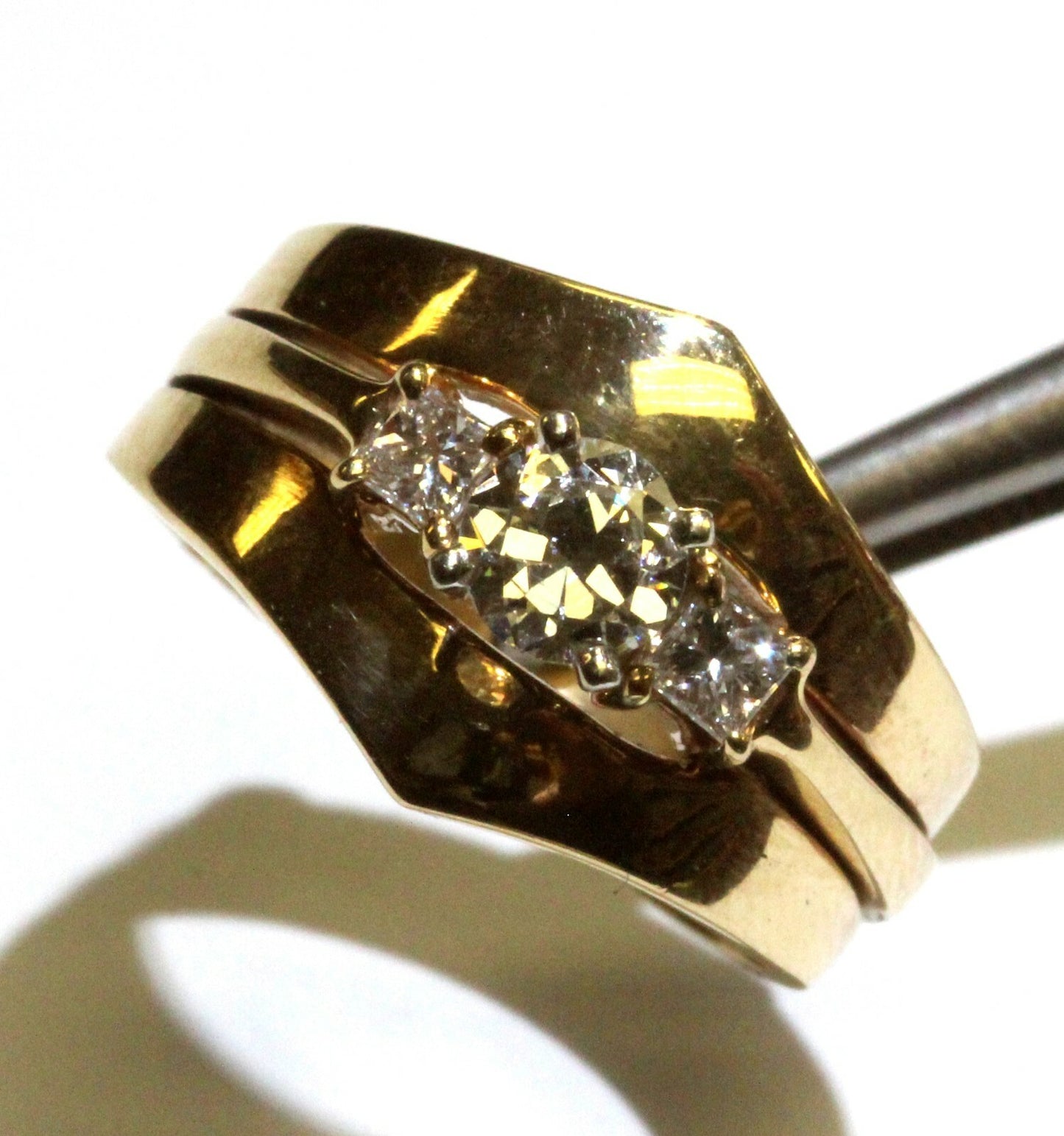 0.60ct Round Brilliant Lab Grown Diamond Ring — GIA Certified, 18k Yellow Gold