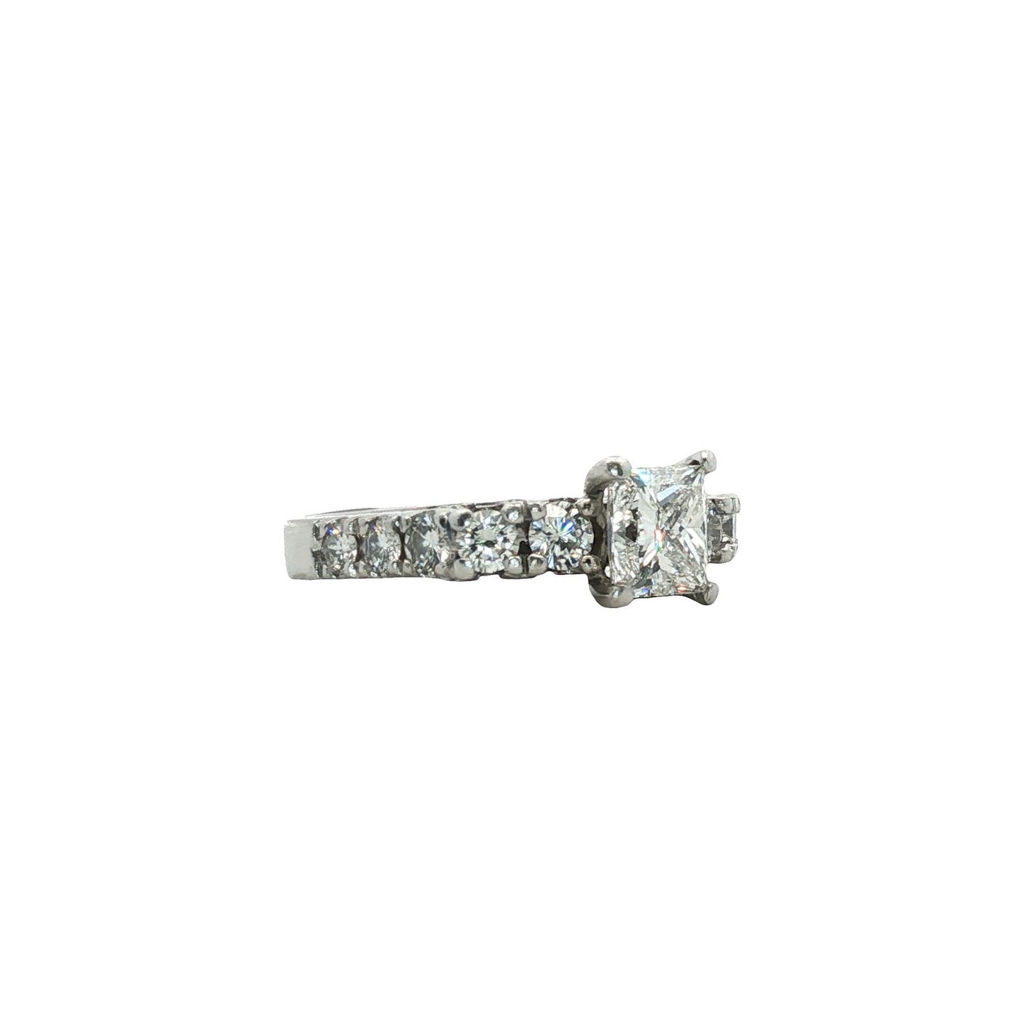 1.32ct Princess Cut Diamond Engagement Ring — GIA Certified, Platinum