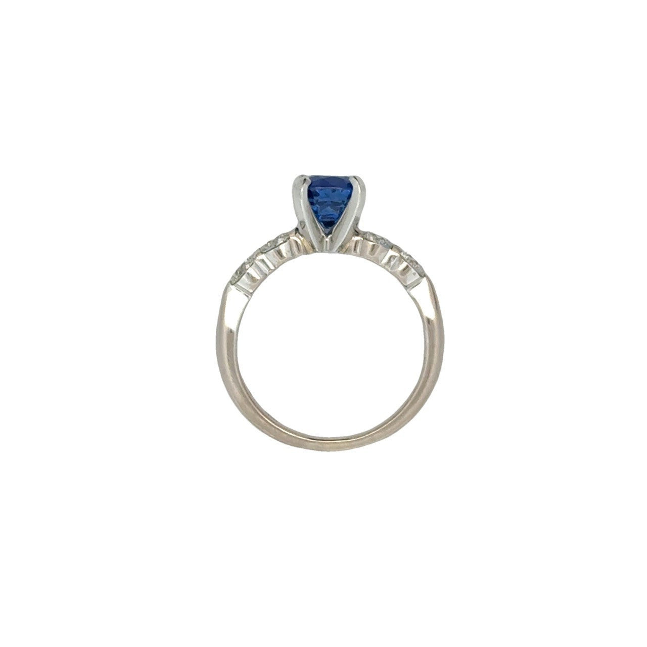 2.04ct Fancy Yellow Diamond 3-Stone Halo Ring — GIA Certified, 18k Two-Tone Gold