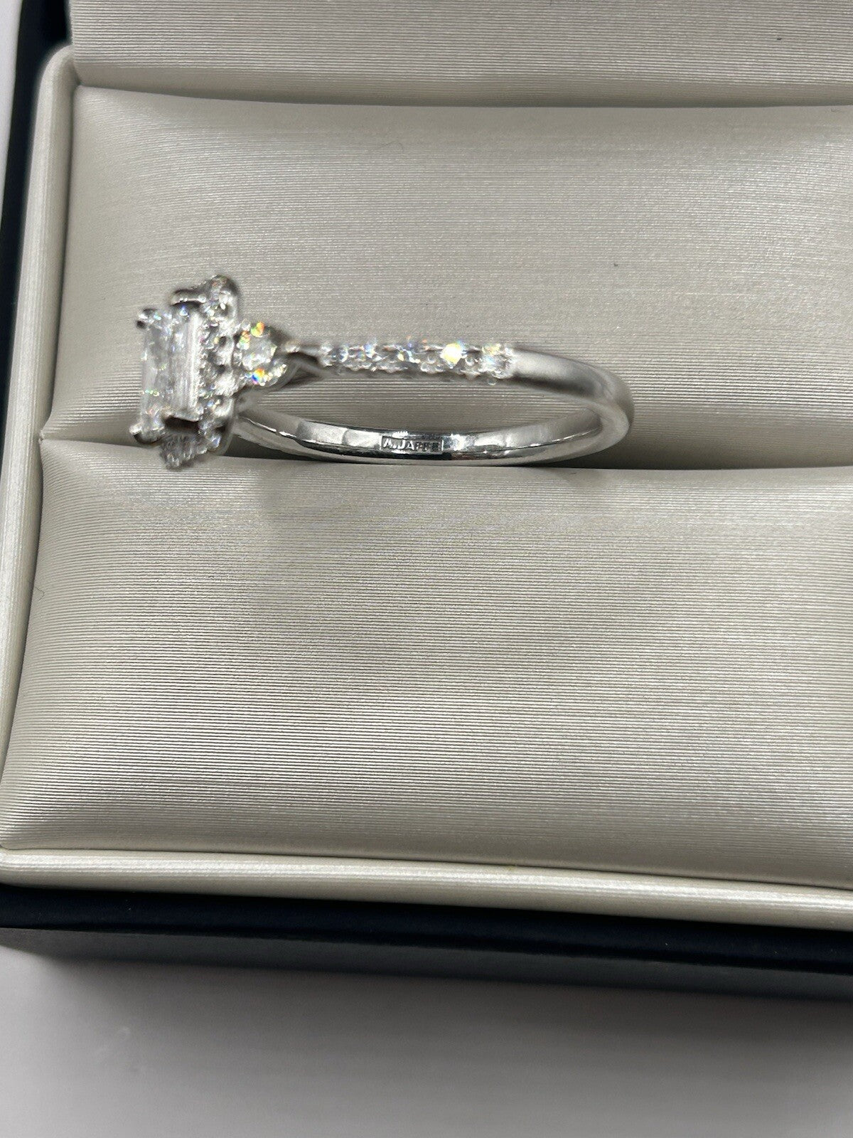 0.63ct Emerald Cut Diamond Vintage Ring — GIA Certified, Platinum