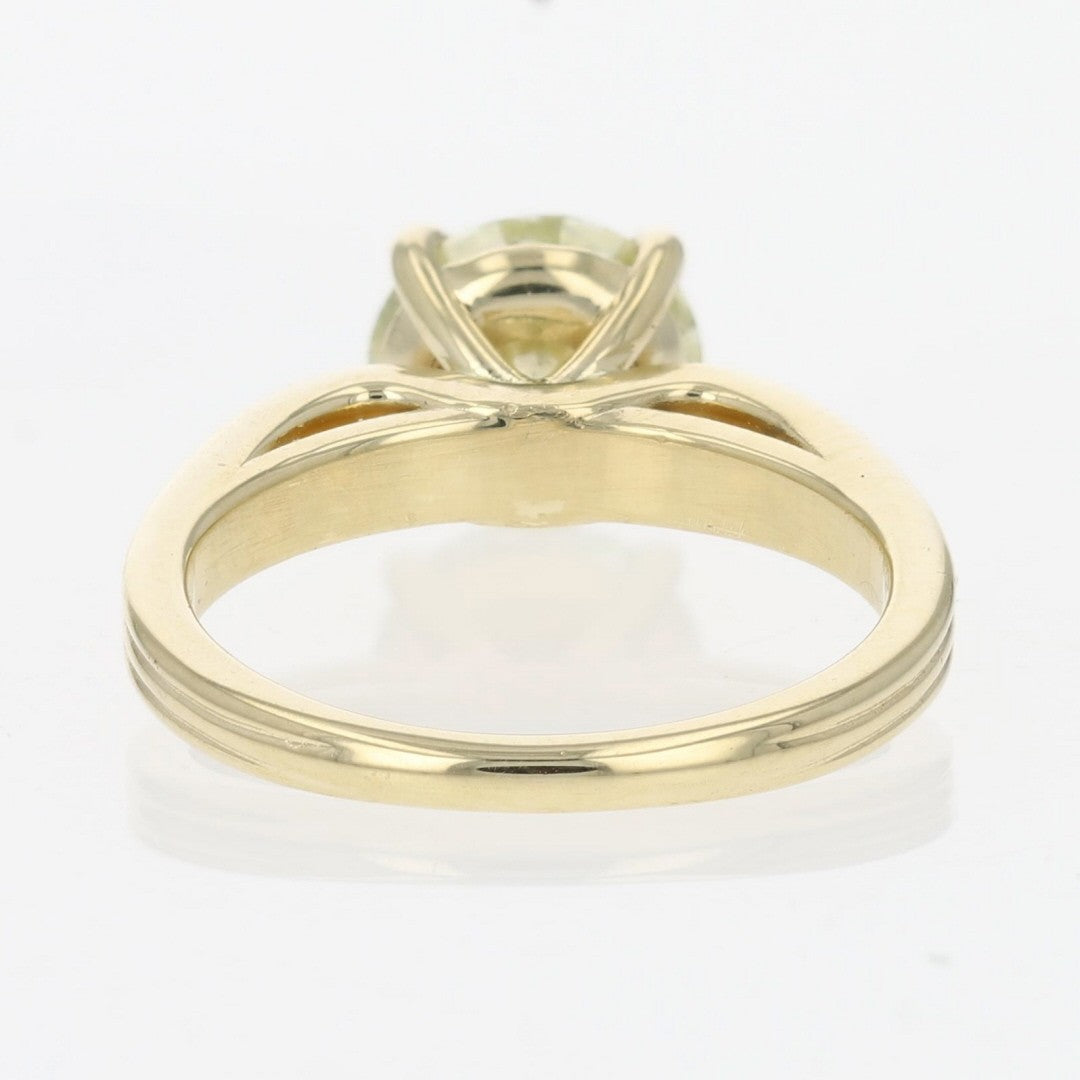 2.24ct Round Brilliant Diamond Solitaire Ring — GIA Certified, 14k Yellow Gold