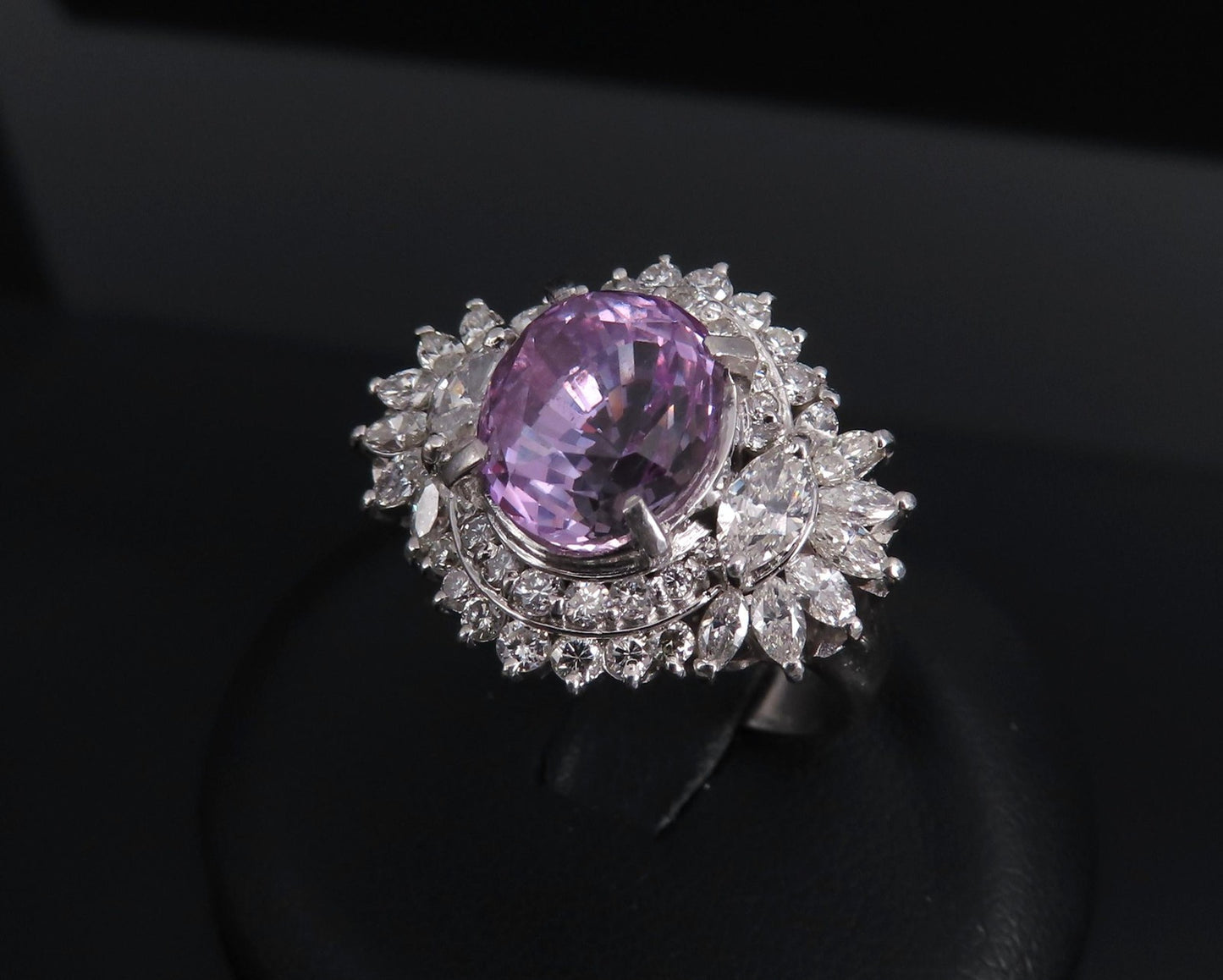 5.26ct Oval Sapphire & 1.43ct Diamond Cocktail Ring — GIA Certified, Platinum