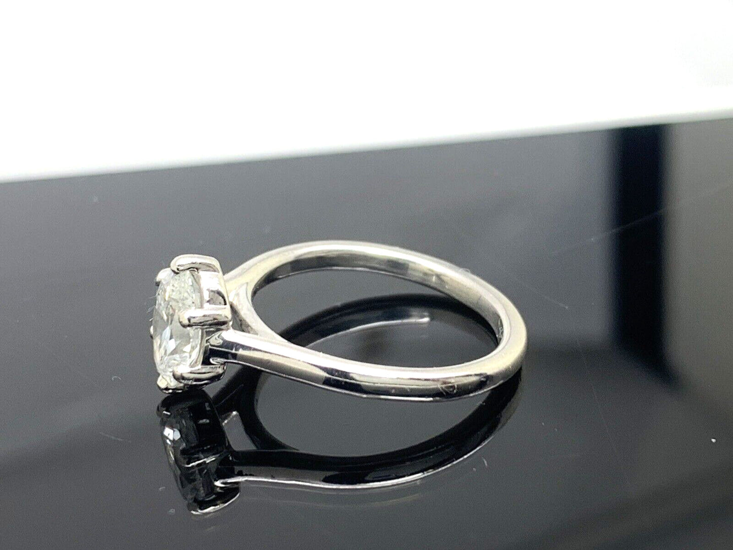0.96ct Oval Diamond Solitaire Ring — GIA Certified, Platinum