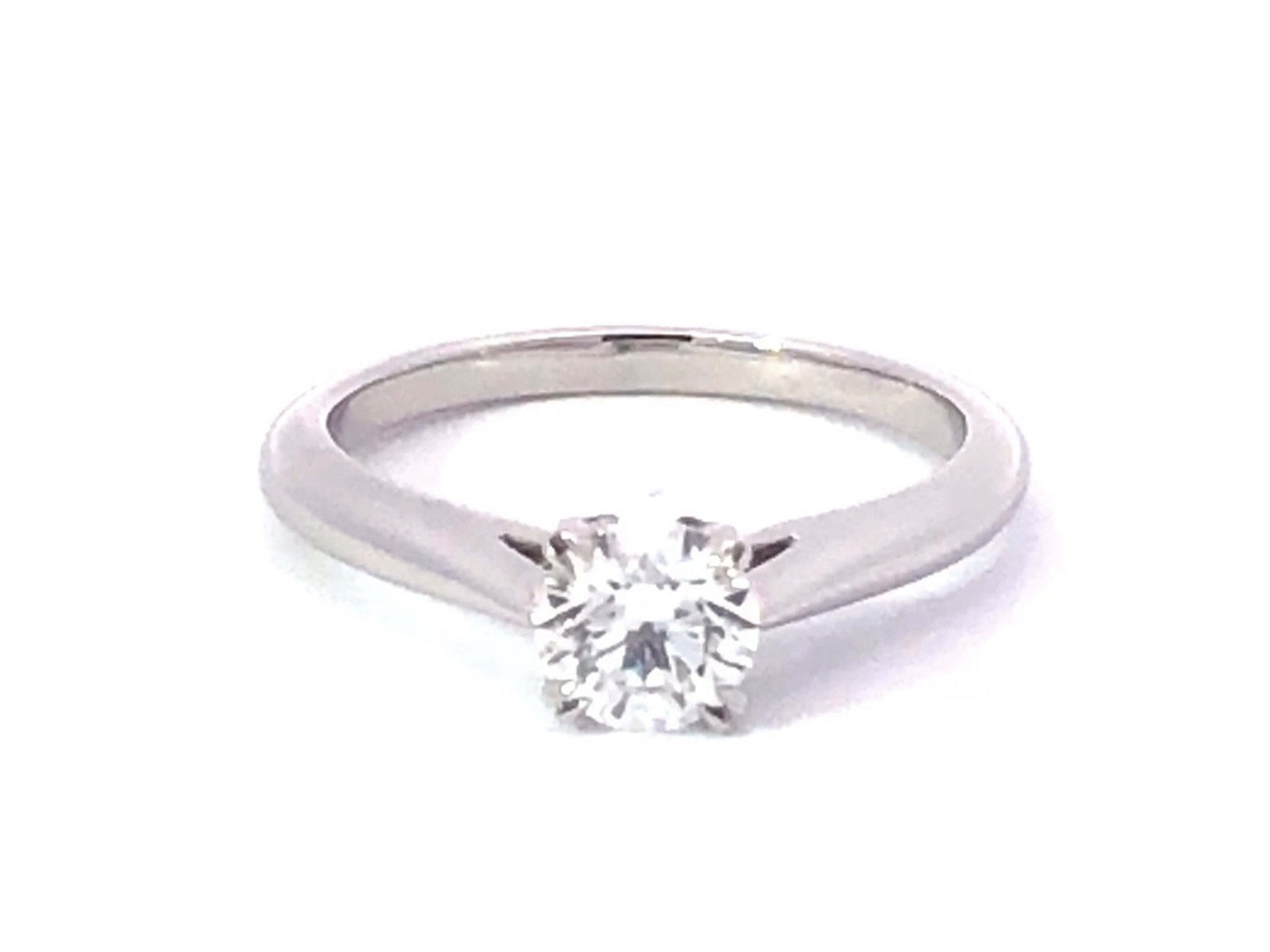 0.57ct Round Brilliant Diamond Solitaire Ring — GIA Certified, Platinum