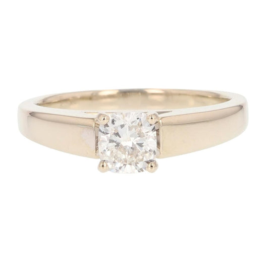 0.97ct Cushion Cut Diamond Solitaire Ring — GIA Certified, 14k White Gold
