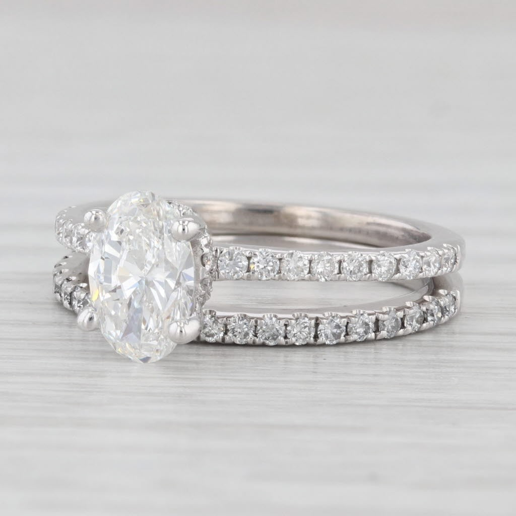 1.45ct Oval Burma Ruby 0.55ct Diamond Halo Ring — GIA Certified, Platinum