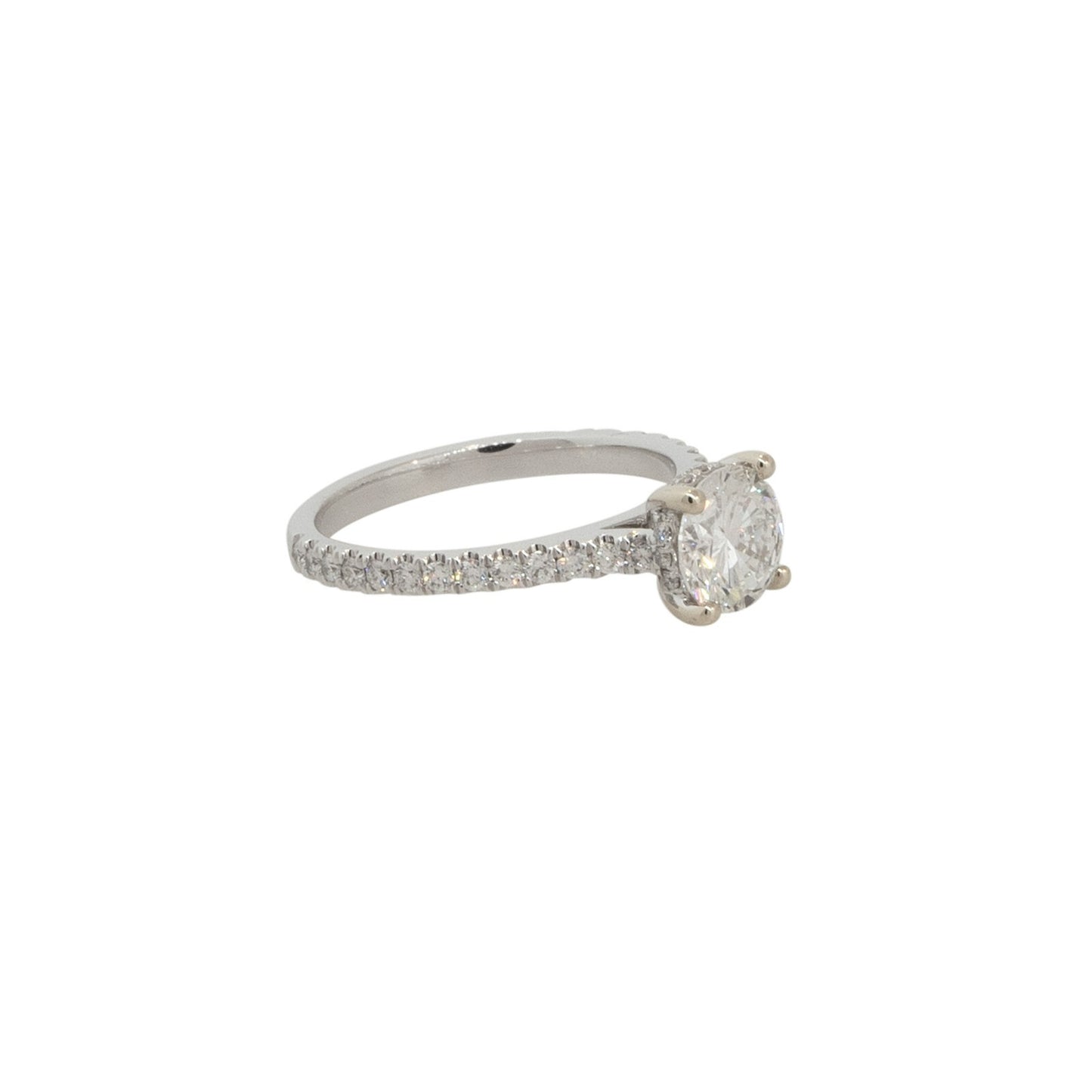 1.69ct Round Brilliant Diamond Engagement Ring — GIA Certified, 18k White Gold