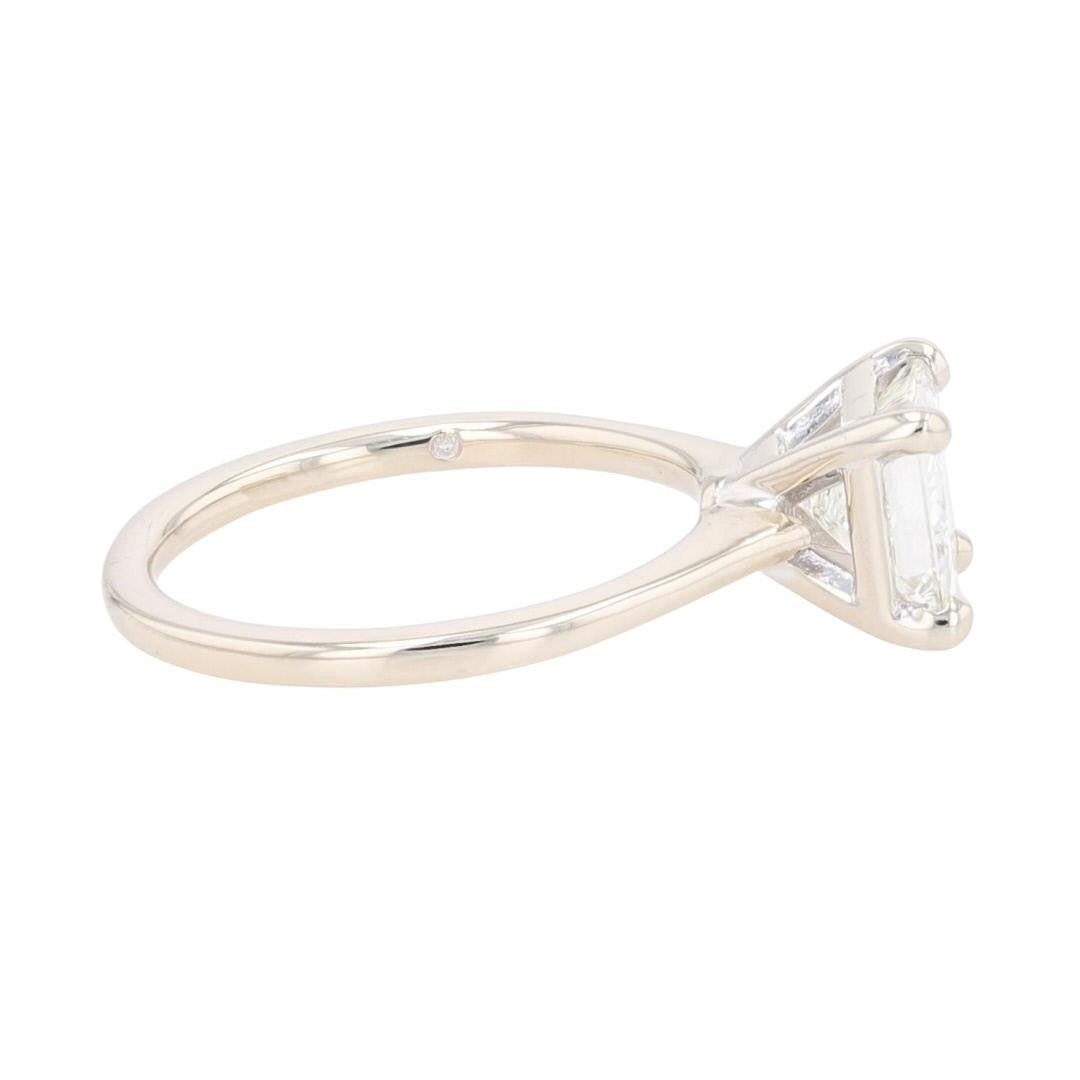 1.54ct Princess Diamond Solitaire Ring — GIA Certified, 14k White Gold