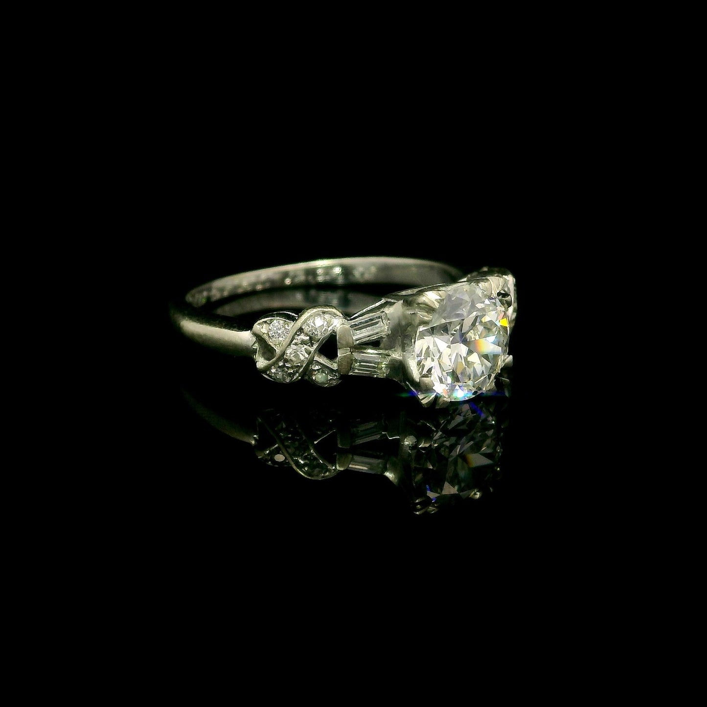 0.86ct Round Brilliant Hearts & Arrows Diamond Ring — GIA Certified, 14k Gold