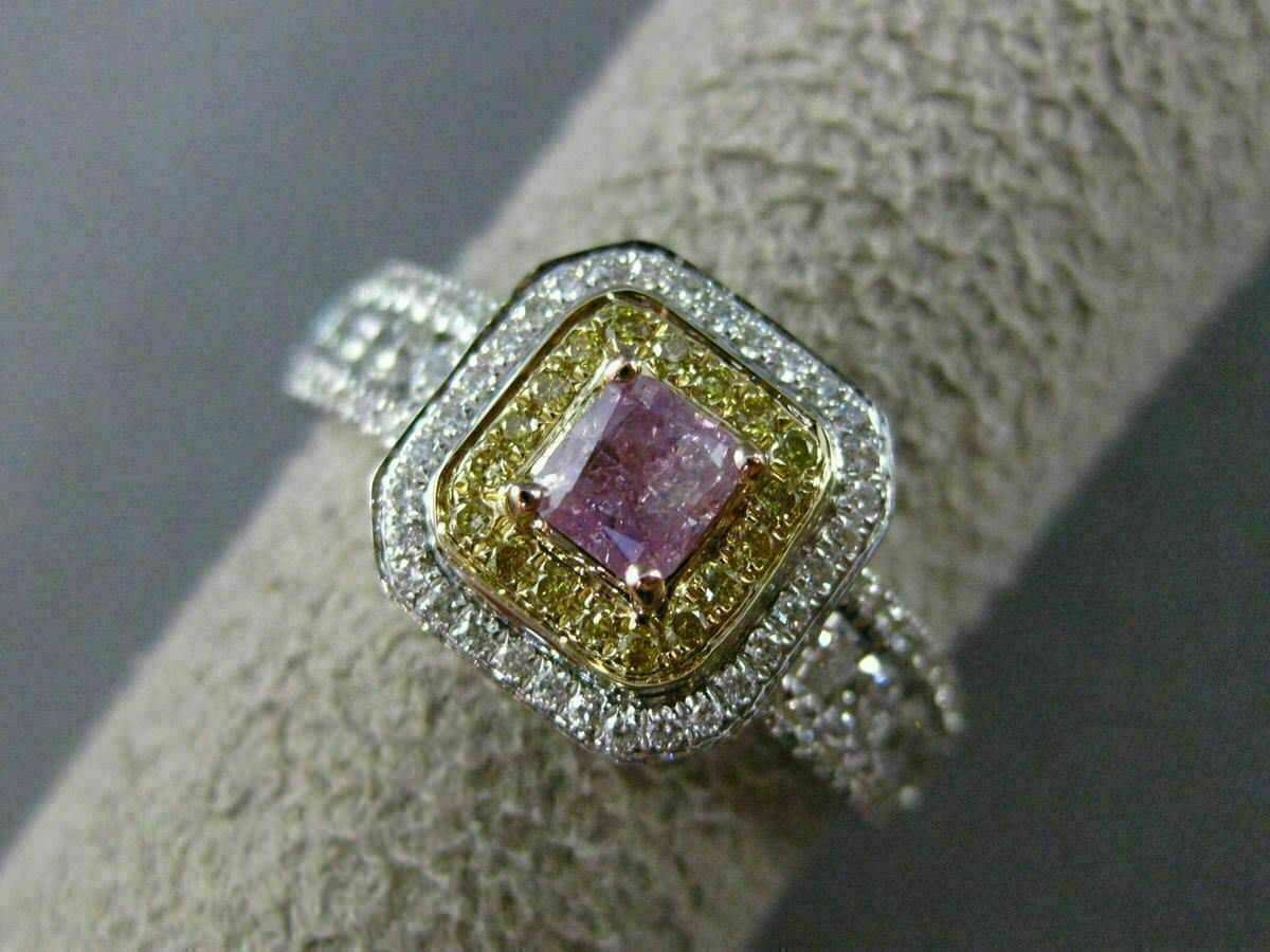 0.93ct Cushion Diamond Halo Engagement Ring — GIA Certified, 18k Two-Tone Gold