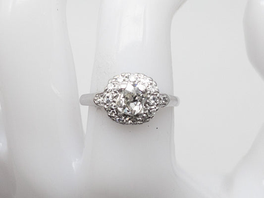 1.13ct Old European Cut Diamond Ring — GIA Certified, Platinum