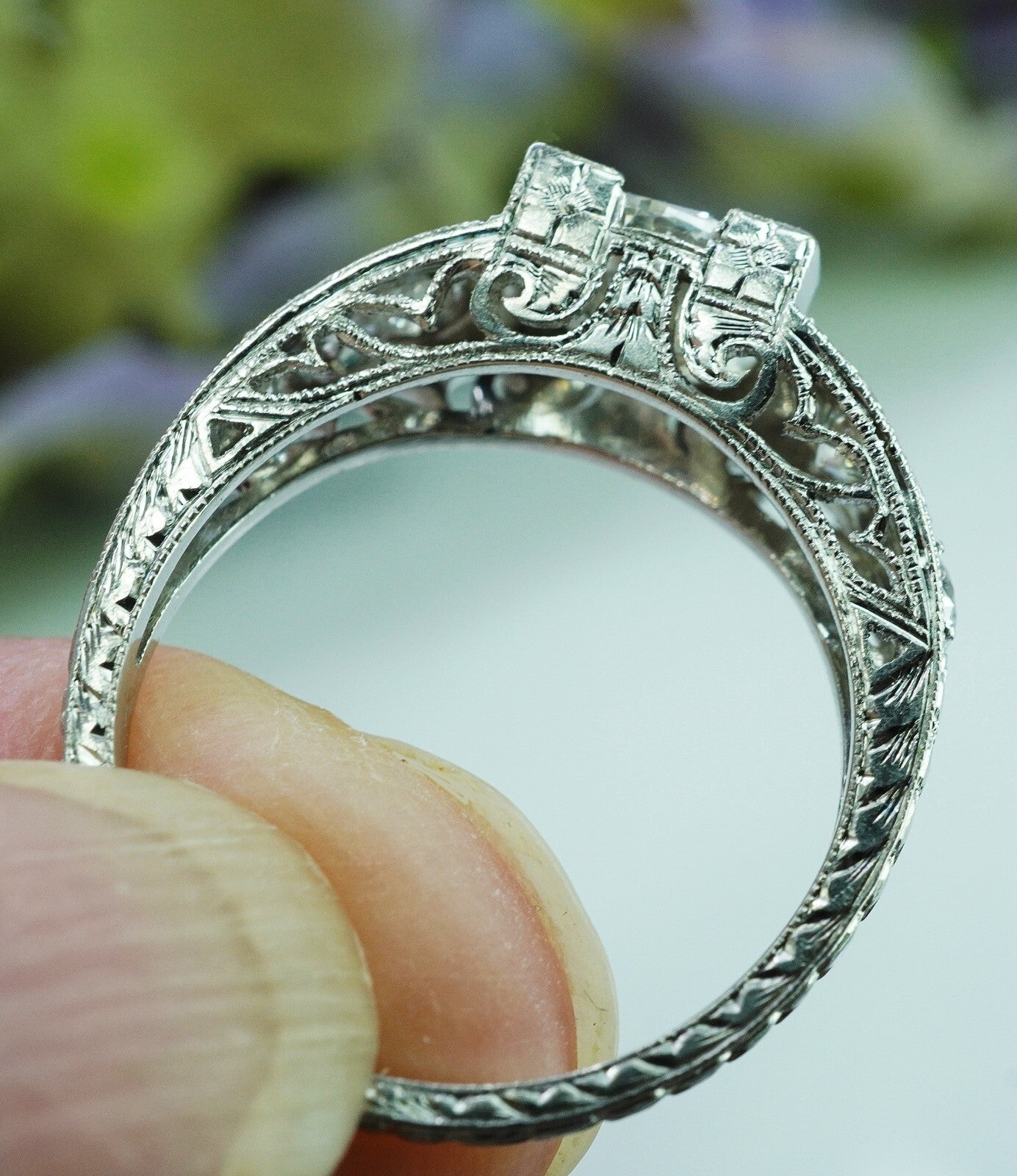 1.32ct Radiant Diamond Engagement Ring — GIA Certified, 14k White Gold