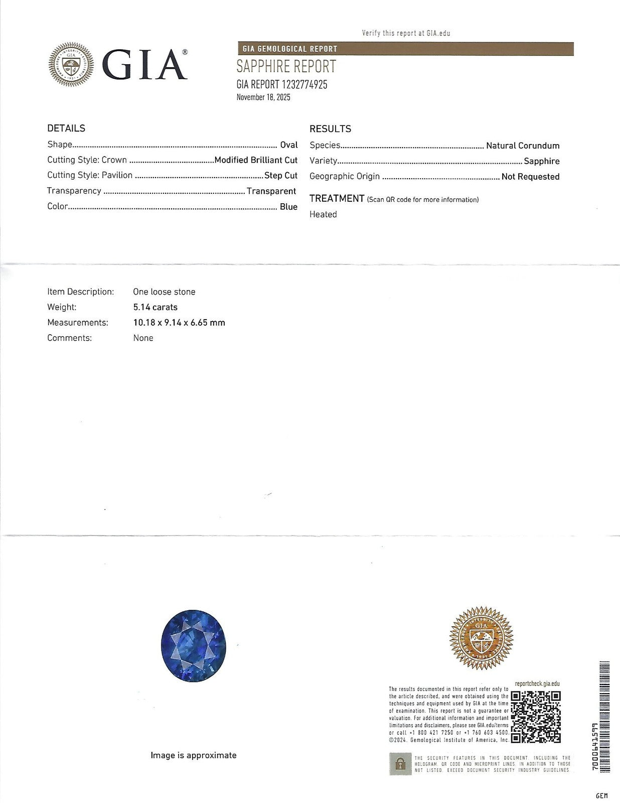 5.14ct Oval Blue Sapphire & Diamond Halo Ring — GIA Certified, Platinum
