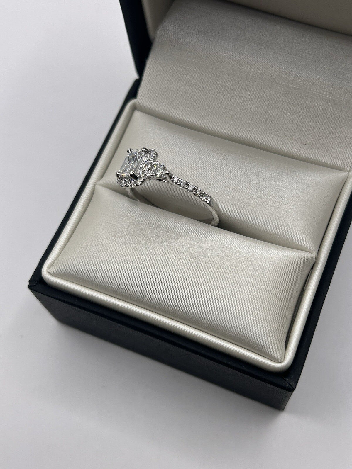 0.63ct Emerald Cut Diamond Vintage Ring — GIA Certified, Platinum