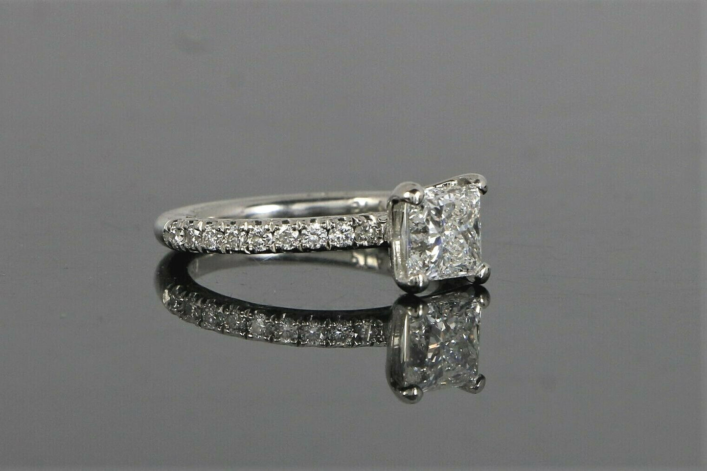 1.08ct Cut-Cornered Square Diamond Tacori Engagement Ring — GIA Certified, Platinum