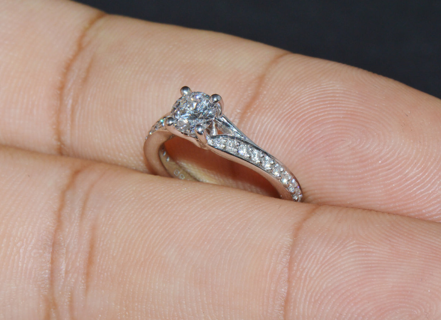 0.69ct Round Brilliant Diamond Solitaire Ring — GIA Certified, 950 Platinum