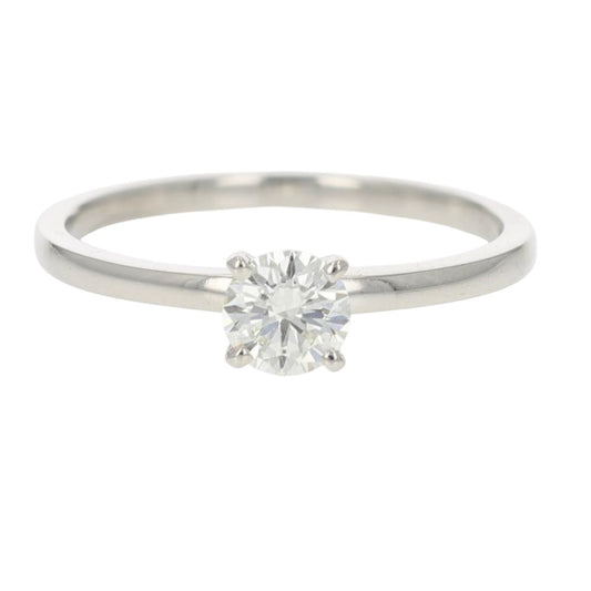 0.34ct Round Brilliant Diamond Row Band Ring — GIA Certified, 14k White Gold