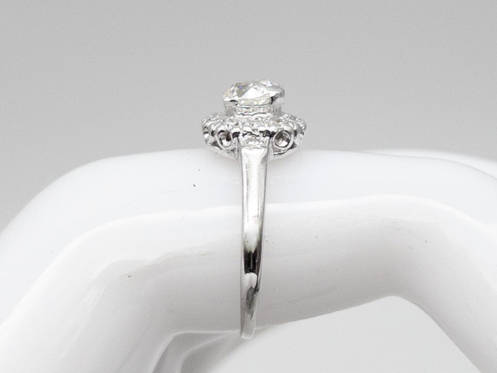 1.13ct Old European Cut Diamond Ring — GIA Certified, Platinum