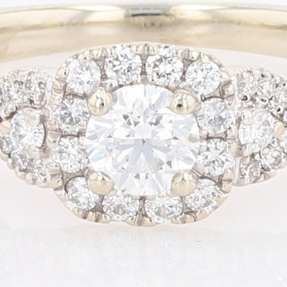 0.83ct Round Brilliant Diamond Art Deco Ring — GIA Certified, Platinum