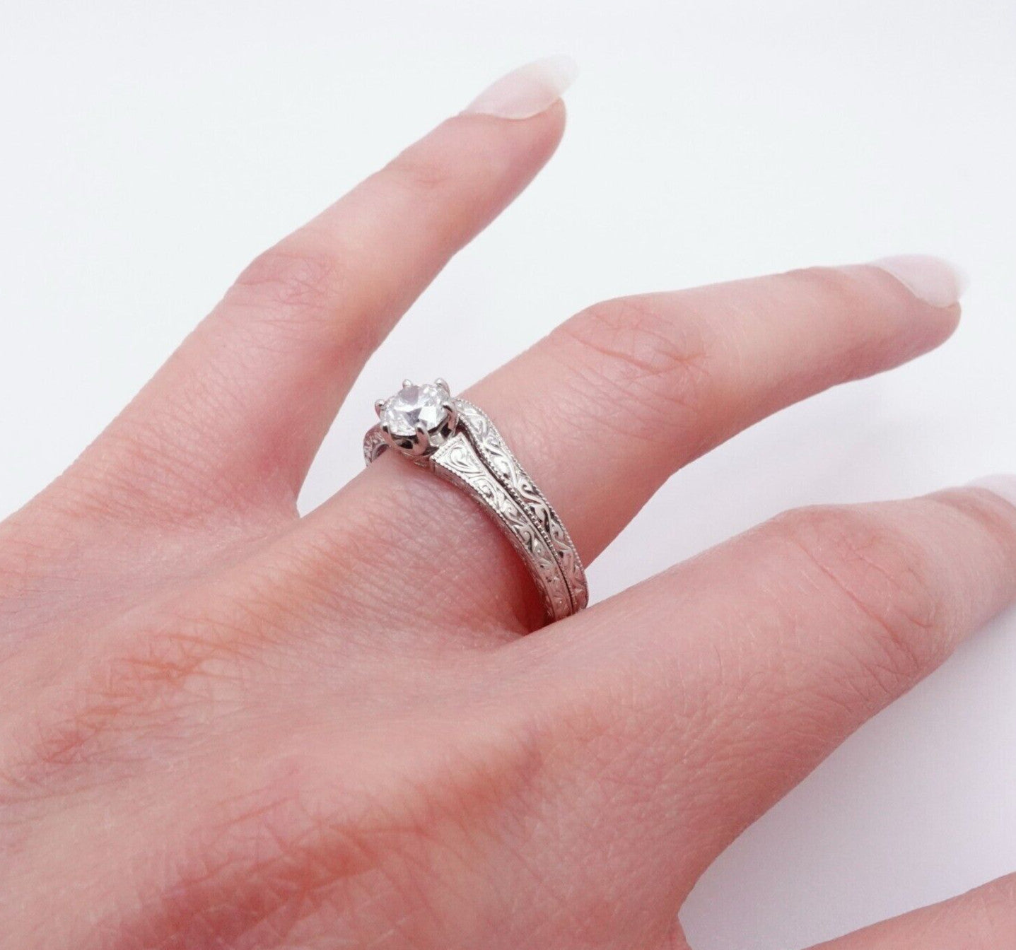 0.46ct Round Brilliant Diamond Solitaire Ring — GIA Certified, Platinum