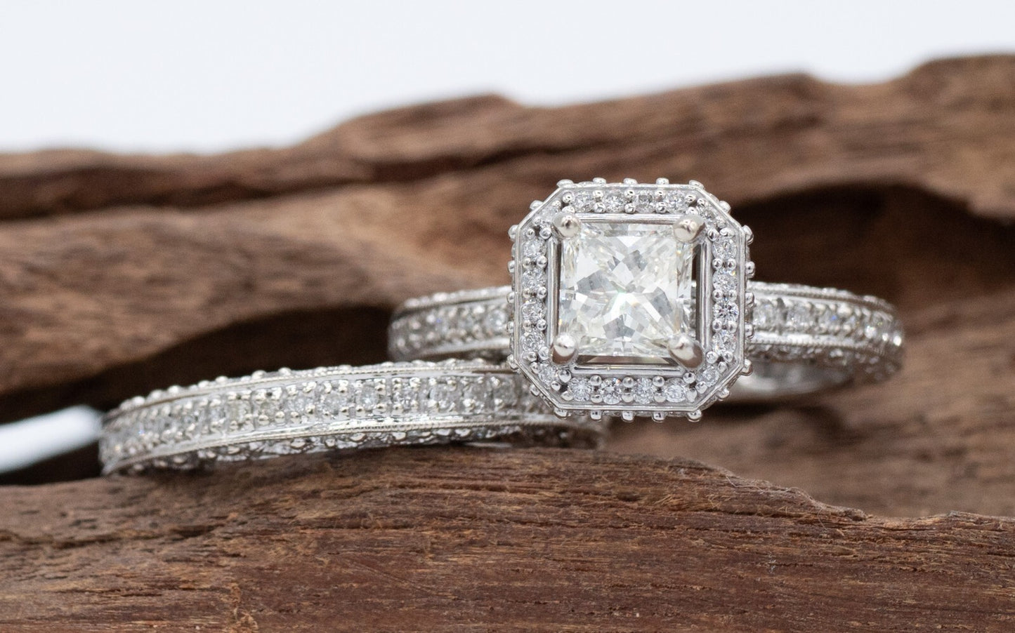 1.30ct Princess Cut Diamond Engagement Ring — GIA Certified, 18k White Gold