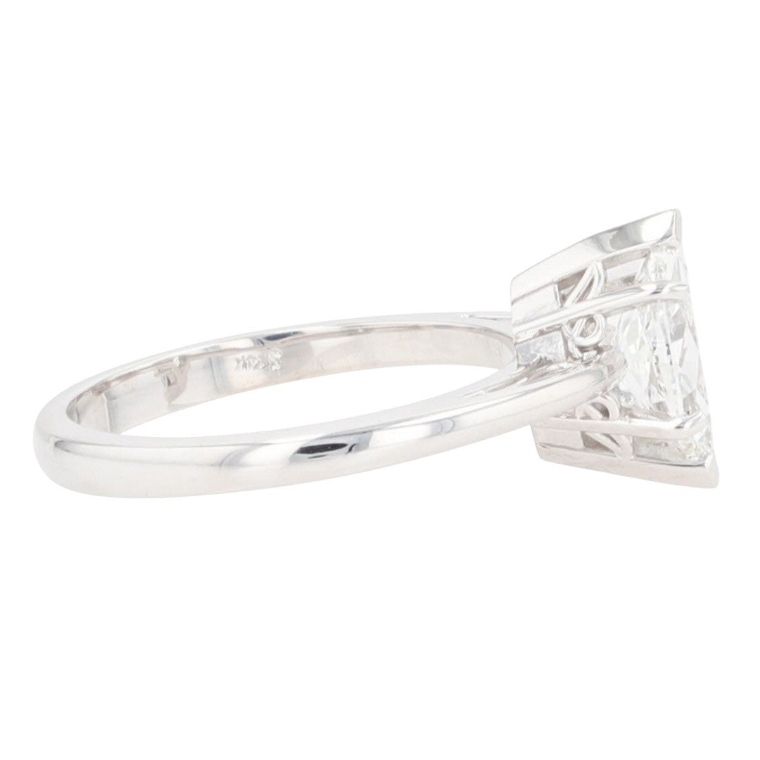 1.03ct Marquise Diamond Solitaire Engagement Ring — GIA Certified, 14k White Gold