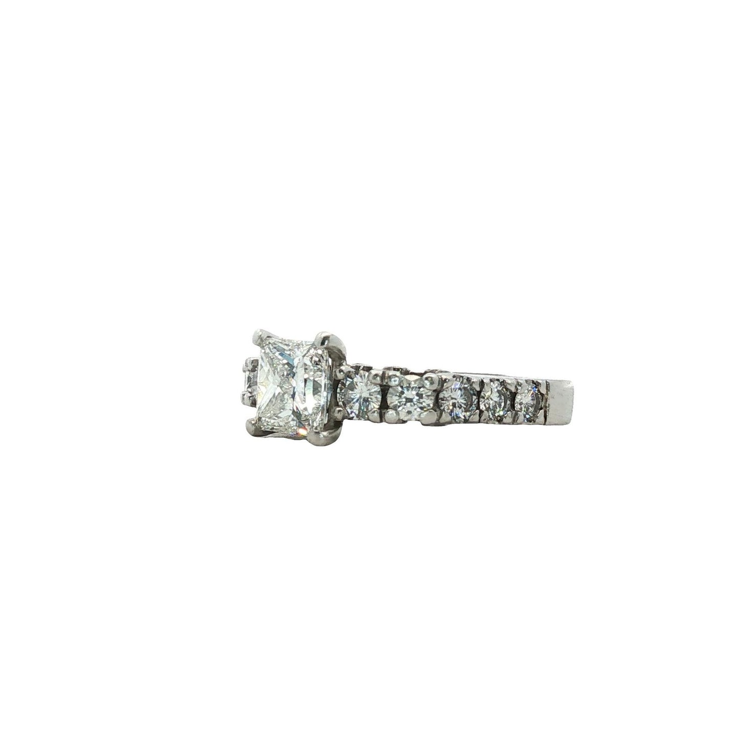 1.32ct Princess Cut Diamond Engagement Ring — GIA Certified, Platinum