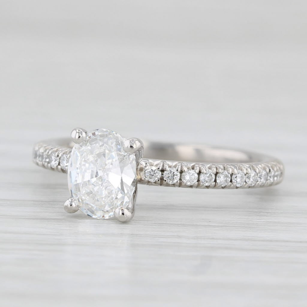 0.68ct Oval Brilliant Diamond Solitaire Ring — GIA Certified, Platinum