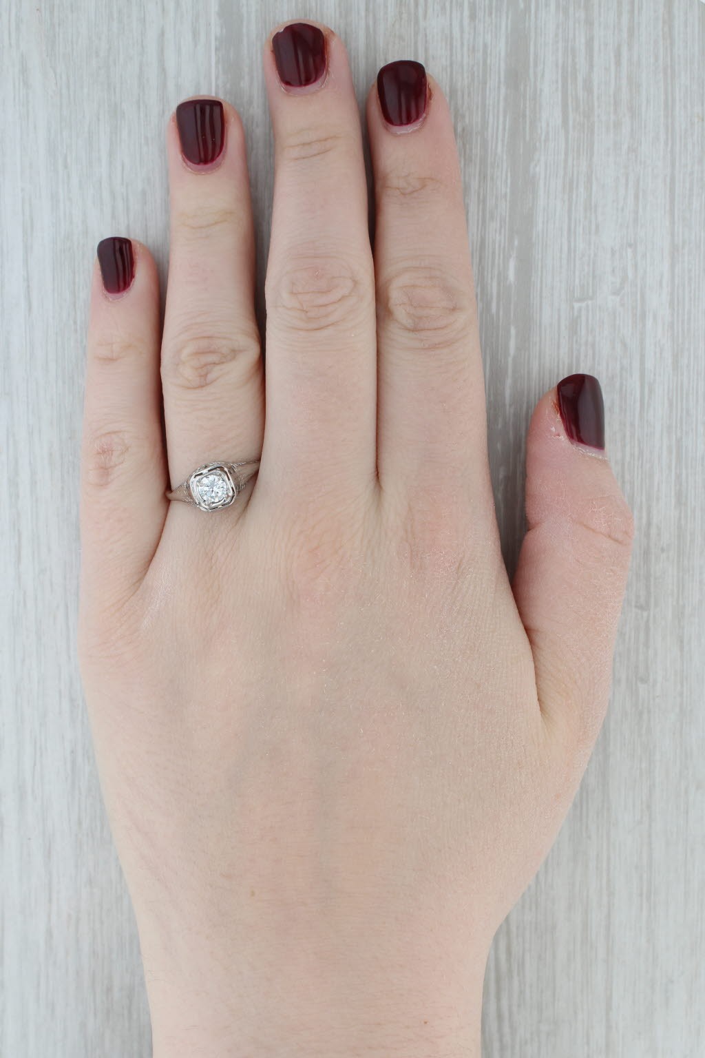 0.46ct Round Brilliant Diamond Solitaire Ring — GIA Certified, Platinum
