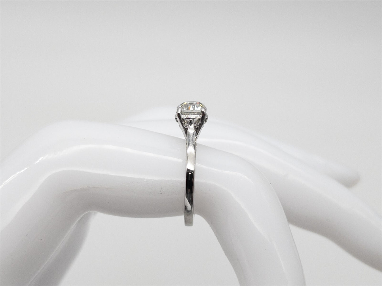 1.25ct Old European Cut Diamond Engagement Ring — GIA Certified, Platinum